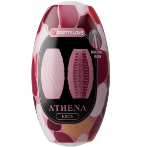PRETTY LOVE - MASTURBADOR MASCULINO SILICONE ATHENA EROS ROSA